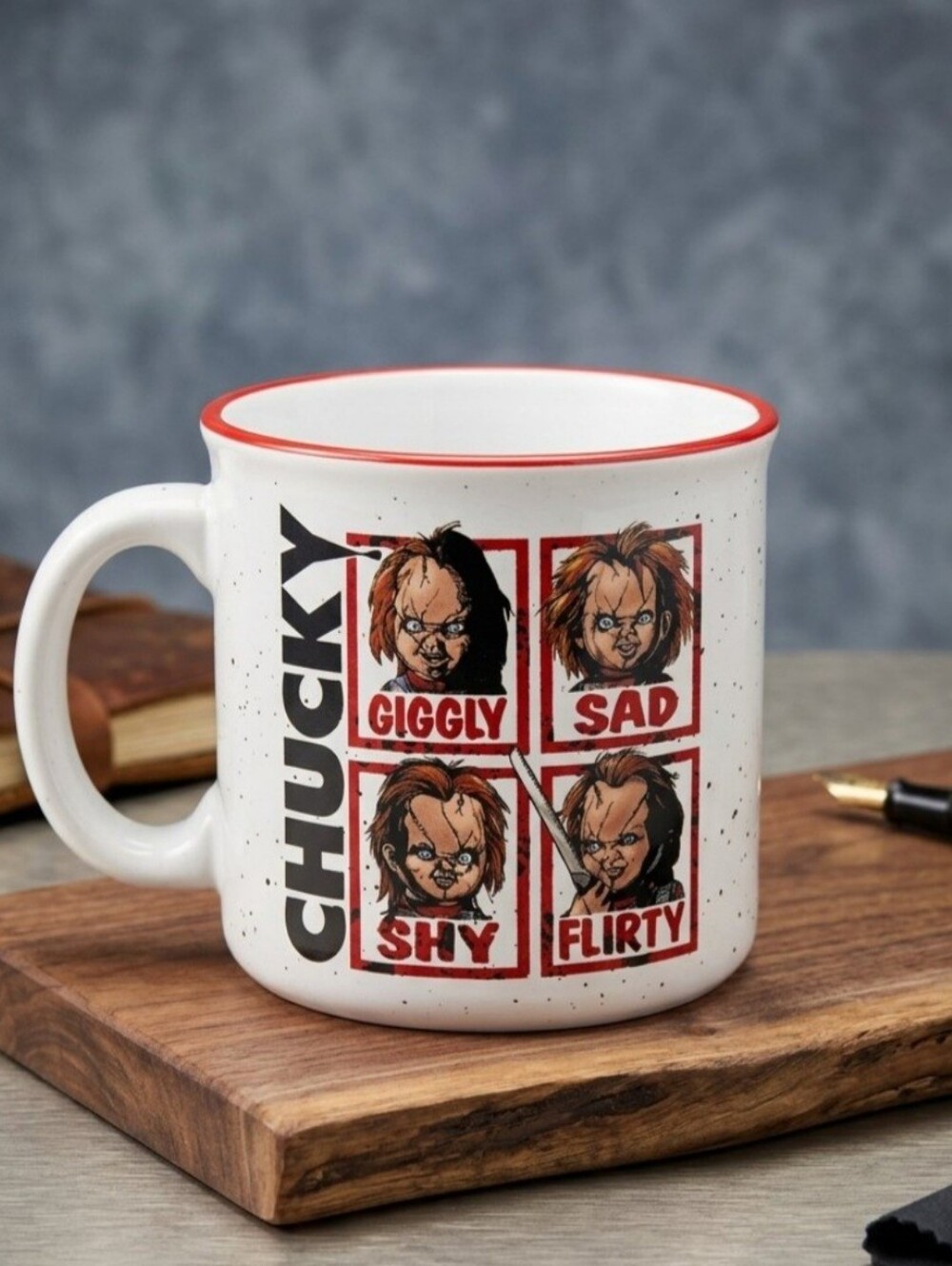 Chucky Child's Play 20oz Ceramic Coffee Mug Halloween Horror Good Guy Doll *NEW